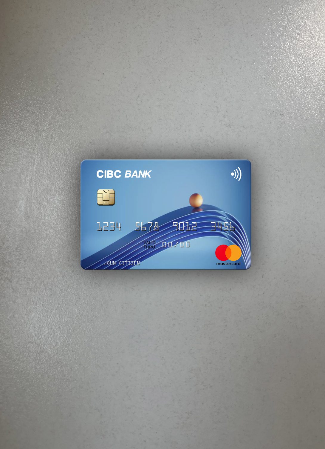 Download USA CIBC Bank mastercard photolook front Photoshop template